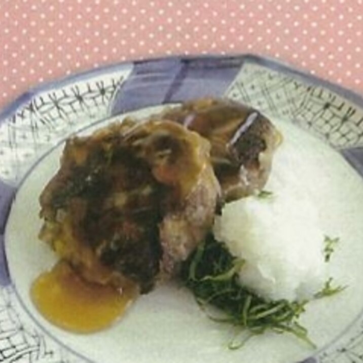 さば缶と長芋バーグ
